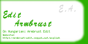 edit armbrust business card